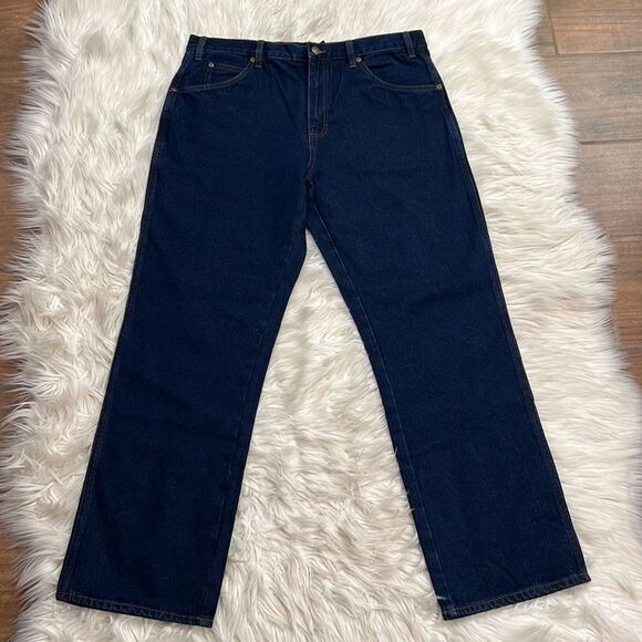 Rivet Supply Co Denim Jeans Relaxed Fit Dark Wash Mens 100% Cotton Size 36 x 32 - Picture 2 of 8